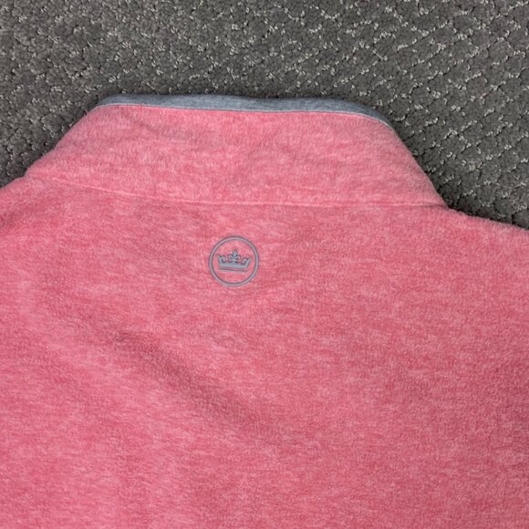 Peter Millar Thermal Micro Fleece Vest Men's XL Cape Red Full Zip Golf hiking - Picture 5 of 11